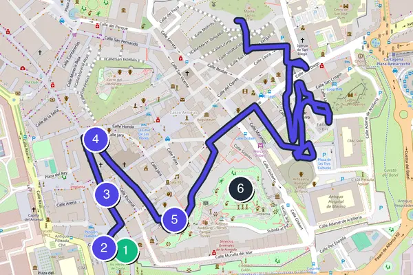 Cartagena Walking Tour Map