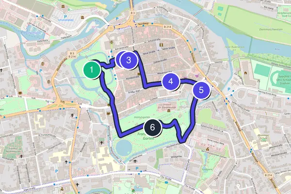Celle Walking Tour Map