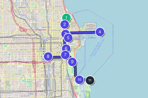 Chicago Walking Tour Map