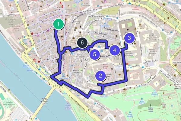 Coimbra Walking Tour Map