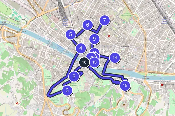 Florence Walking Tour Map