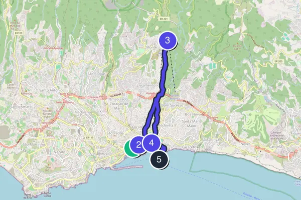 Funchal Walking Tour Map