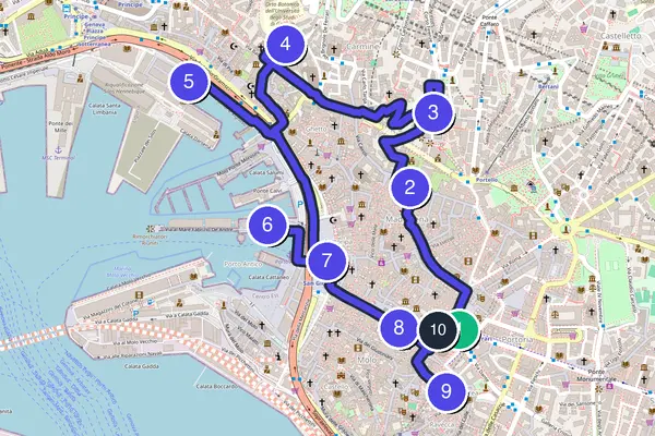 Genoa Walking Tour Map
