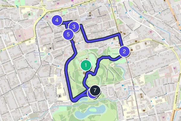 Gotha Walking Tour Map