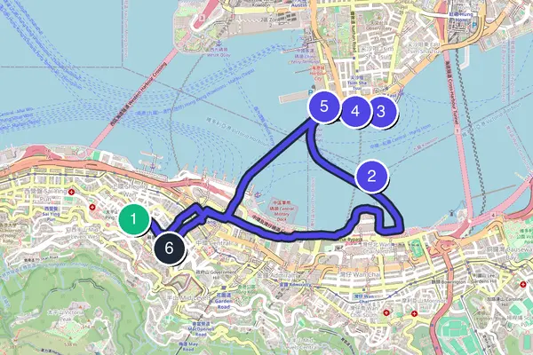 Hong Kong Walking Tour Map
