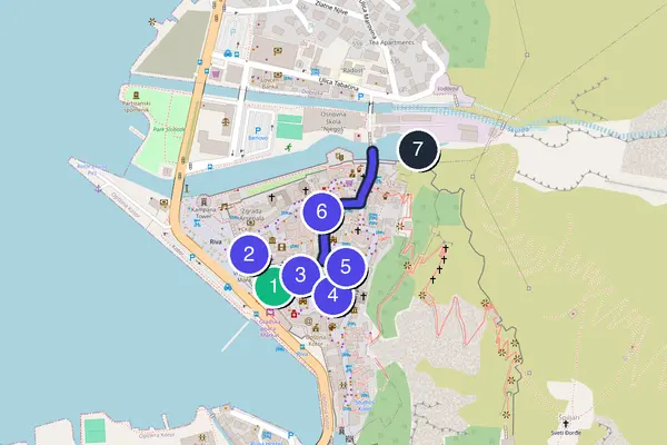 Kotor Walking Tour Map