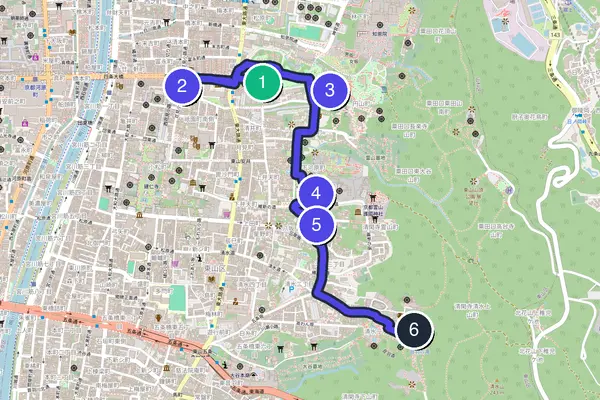 Kyoto Walking Tour Map