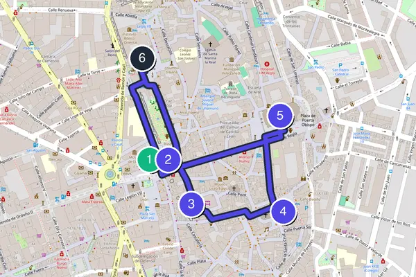 León Walking Tour Map