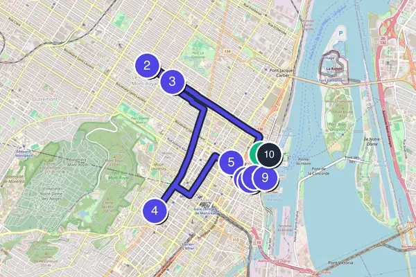 Montreal Walking Tour Map
