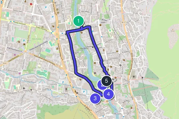 Mostar Walking Tour Map