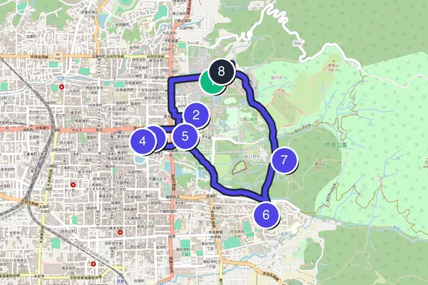 Nara Walking Tour Map