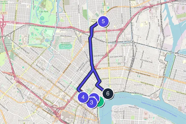 New Orleans Walking Tour Map