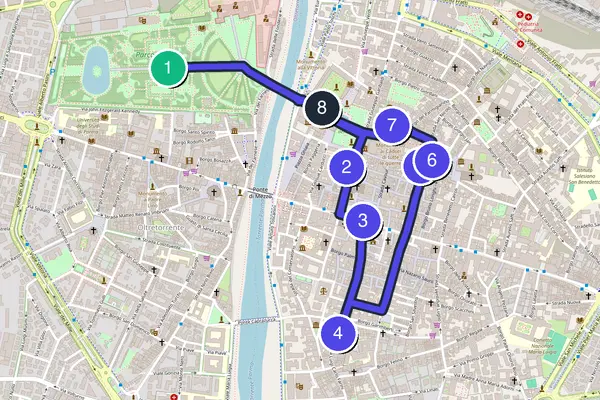 Parma Walking Tour Map
