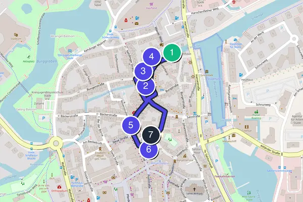Stade Walking Tour Map